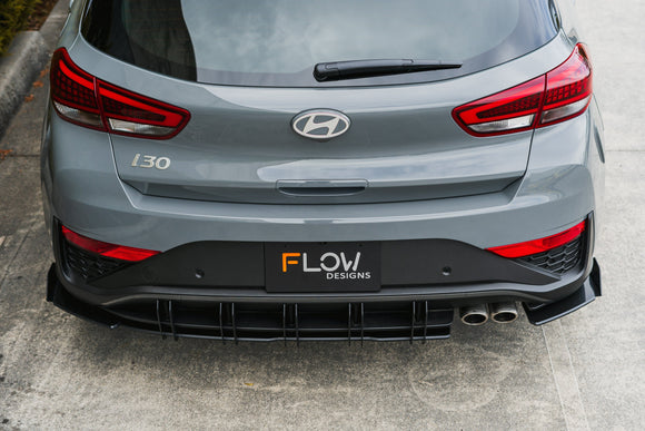 FLOW Designs  i30N-Line Hatch PDe.V6 FL 2024+ Flow-Lock Rear Diffuser - MODE Auto Concepts