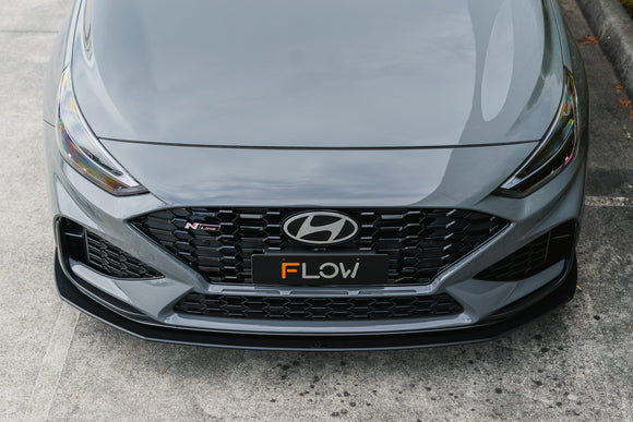 FLOW Designs  i30N-Line Hatch PDe.V6 FL 2024+ Front Lip Splitter & Reinforcement Brackets - MODE Auto Concepts