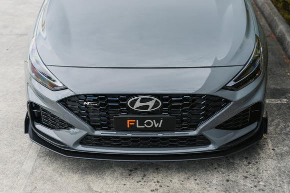 FLOW Designs  i30N-Line Hatch PDe.V6 FL 2024+ Front Lip Splitter Winglets (Pair) - MODE Auto Concepts
