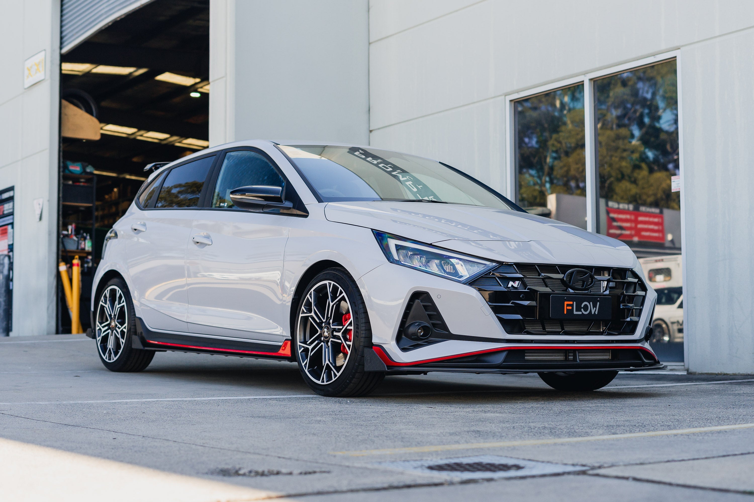 FLOW Designs  i20 N BC3 Facelift - Front Lip Splitter Extensions (Pair) - MODE Auto Concepts
