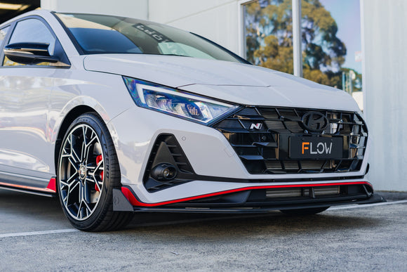 FLOW Designs  i20 N BC3 Facelift - Front Lip Splitter Extensions (Pair) - MODE Auto Concepts