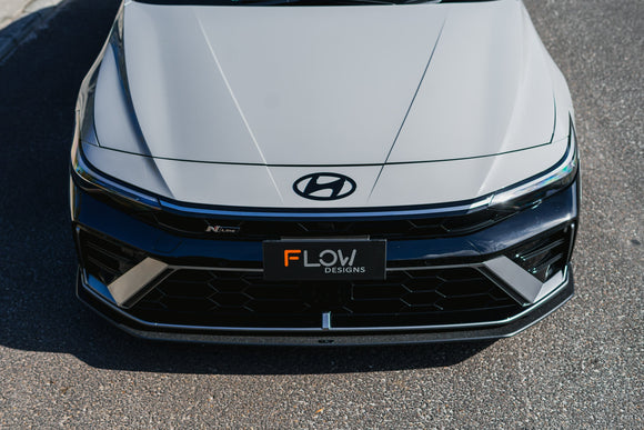 Hyundai CN7 V2 i30 N-Line Sedan FL 2025 Front Lip Splitter & Mounting Brackets (Pair) - MODE Auto Concepts