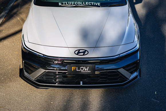 Hyundai CN7 V2 i30 N-Line Sedan FL 2025 Front Lip Splitter & Mounting Brackets (Pair) - MODE Auto Concepts