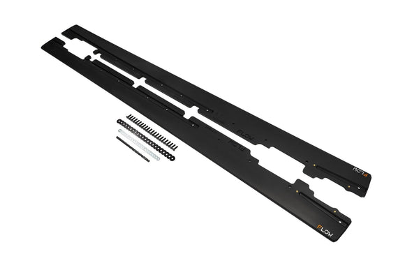 FLOW Designs  A45 AMG W176 (PFL) Side Skirt Splitters (Pair) - MODE Auto Concepts