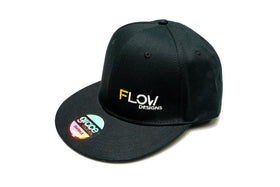 FLOW Designs  Flow Designs Embroided Snapback Hat (Black) - MODE Auto Concepts