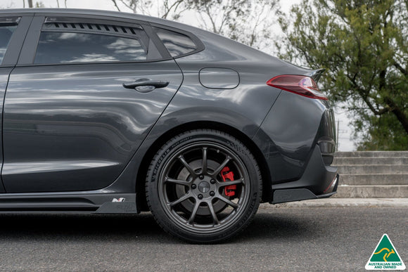 FLOW Designs  i30N Fastback PD FL 2022+ Side Skirt Splitters (Pair) - MODE Auto Concepts