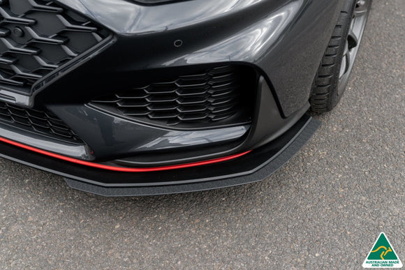 FLOW Designs  i30N Fastback PD FL 2022+ Front Lip Splitter & Reinforcement Brackets - MODE Auto Concepts