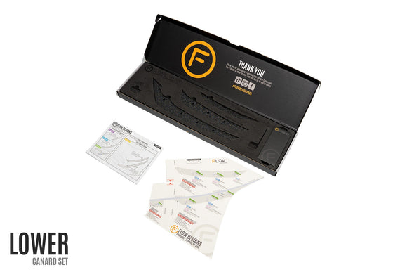 FLOW Designs  VB WRX Front Bumper Canards - MODE Auto Concepts