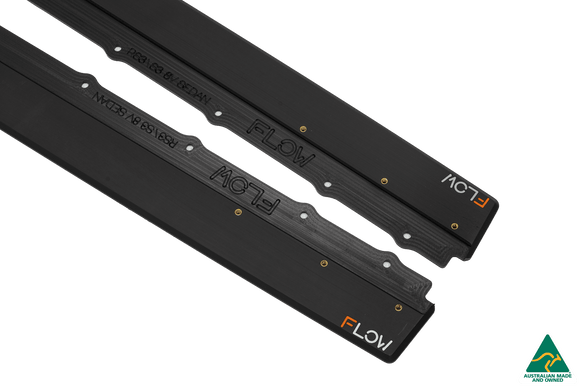 FLOW Designs  S3 8V Sedan Facelift Side Skirt Splitters (Pair) - MODE Auto Concepts