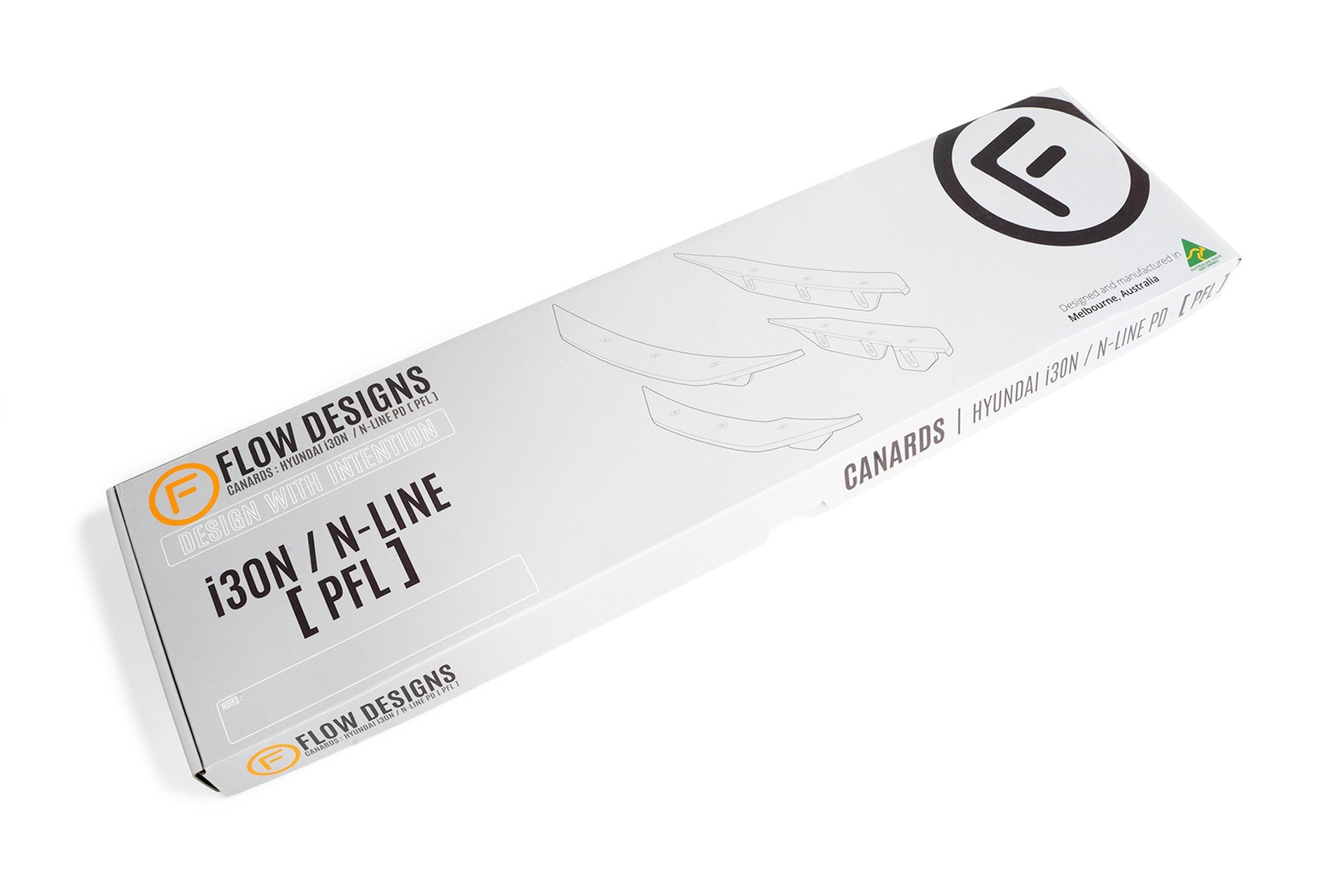 FLOW Designs  i30 N Line Front Bumper Canards - MODE Auto Concepts