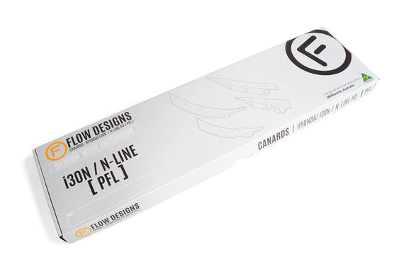 FLOW Designs  i30 N Line Front Bumper Canards - MODE Auto Concepts