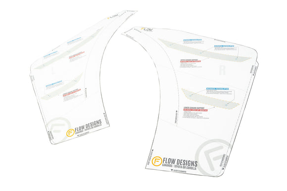 FLOW Designs  Corolla GR Front Bumper Canards - MODE Auto Concepts