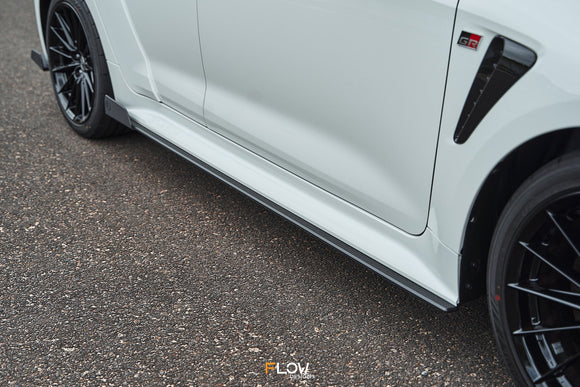 FLOW Designs  Corolla GR Side Skirt Splitters (TEXTURED: Pair) - MODE Auto Concepts