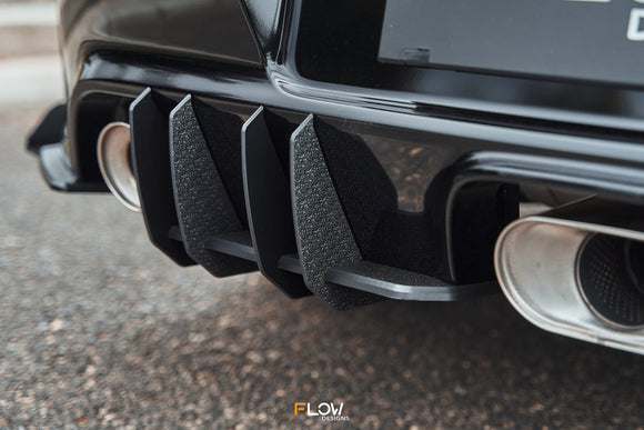 FLOW Designs  Corolla GR Flow-Lock Rear Diffuser (TEXTURED) - MODE Auto Concepts