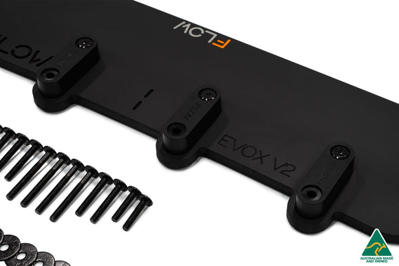 FLOW Designs  Lancer Evolution X Front Lip Splitter V2 - MODE Auto Concepts