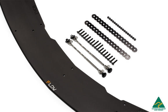 FLOW Designs  Lancer Evolution VIII Front Lip Splitter With Support Rods - MODE Auto Concepts