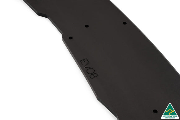 FLOW Designs  Lancer Evolution VIII Front Lip Splitter With Support Rods - MODE Auto Concepts