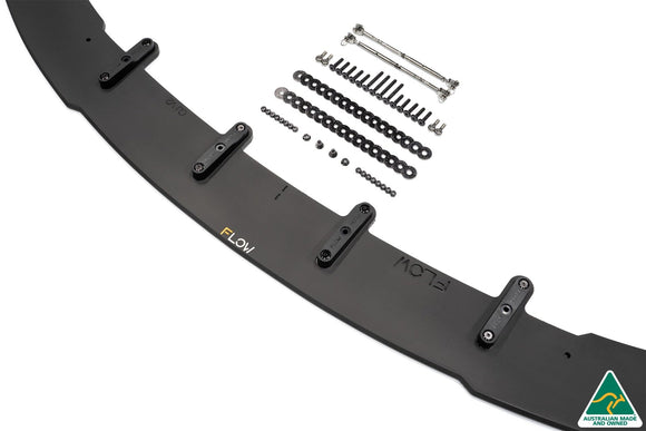 FLOW Designs  Lancer Ralliart CJ Front Splitter V2.5 With Support Rods - MODE Auto Concepts