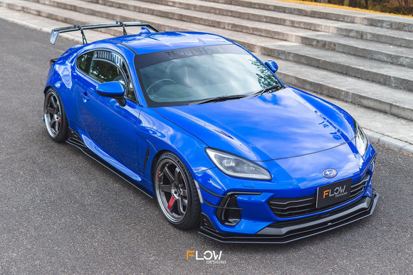 FLOW Designs  ZD8 BRZ STI Front Lip Splitter (GLOSS) - MODE Auto Concepts