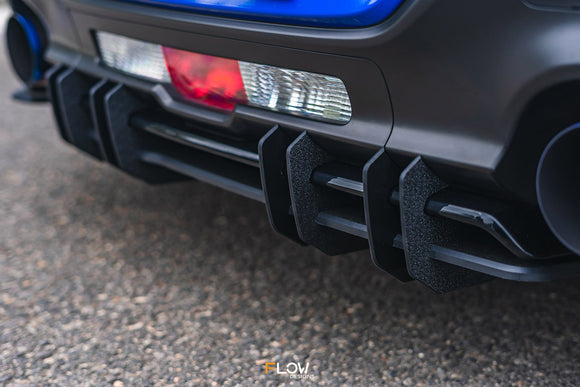 FLOW Designs  ZD8 BRZ STI Flow-Lock Rear Diffuser (TEXTURED) - MODE Auto Concepts