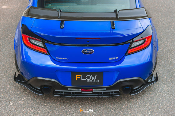 FLOW Designs  ZD8 BRZ STI Flow-Lock Rear Diffuser (TEXTURED) - MODE Auto Concepts