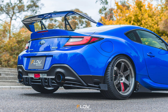 FLOW Designs  ZD8 BRZ STI Flow-Lock Rear Diffuser (TEXTURED) - MODE Auto Concepts