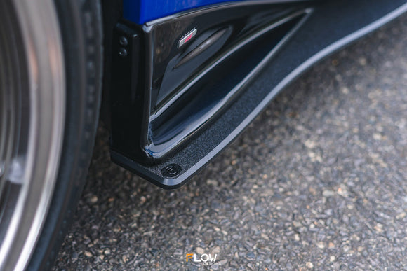 FLOW Designs  ZD8 BRZ STI Side Skirt Splitters (TEXTURED: Pair) - MODE Auto Concepts