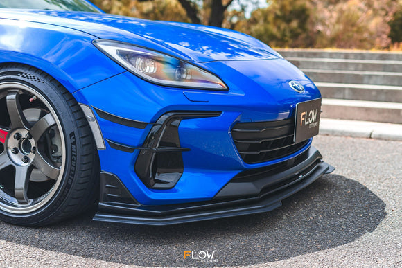 FLOW Designs  ZD8 BRZ STI Front Lip Splitter Extensions (Pair) - MODE Auto Concepts