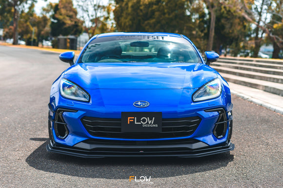 FLOW Designs  ZD8 BRZ STI Front Lip Splitter Extensions (Pair) - MODE Auto Concepts