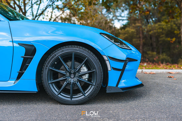 FLOW Designs  ZN8 GR86 Front Lip Splitter (TEXTURED) - MODE Auto Concepts