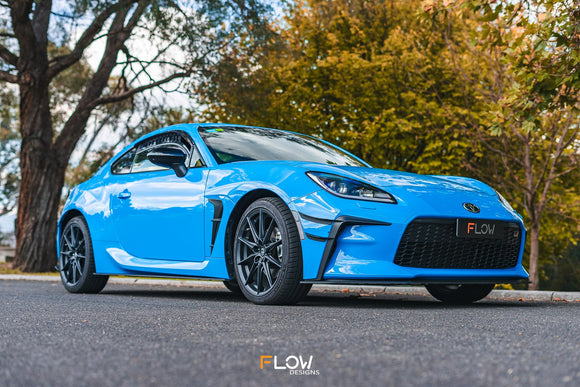 FLOW Designs  ZN8 GR86 Front Lip Splitter (TEXTURED) - MODE Auto Concepts