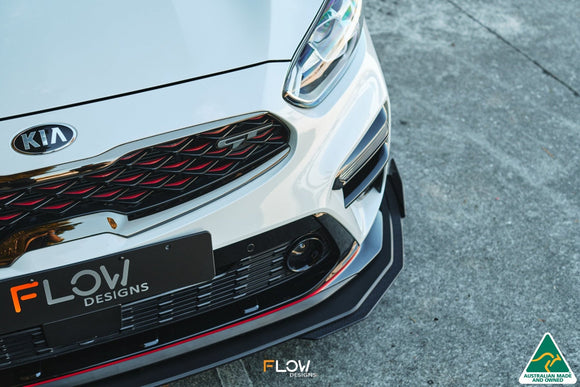 FLOW Designs  Cerato GT PFL Front Lip Splitter Extensions (Pair) - MODE Auto Concepts