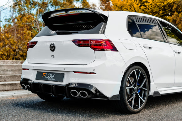 FLOW Designs  MK8 Golf R Flow-Lock Rear Diffuser - MODE Auto Concepts