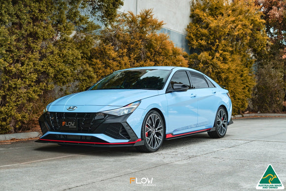 FLOW Designs  CN7 Elantra N Sedan 2021 Front Lip Splitter Winglets (Pair) - MODE Auto Concepts