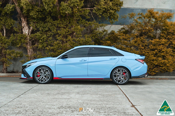 FLOW Designs  CN7 i30N Sedan 2021-2023 Side Skirt Splitters (Pair) - MODE Auto Concepts