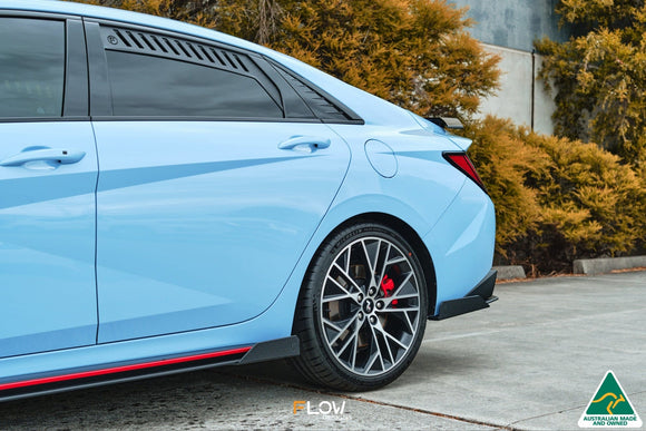 FLOW Designs  CN7 Elantra N Sedan 2021 Side Skirt Splitter Winglets (Pair) - MODE Auto Concepts