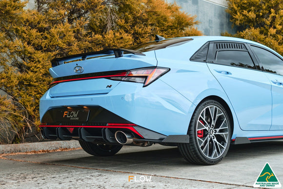 FLOW Designs  CN7 Elantra N Sedan 2021 Rear Spat Winglets (Pair) - MODE Auto Concepts