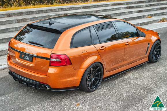 FLOW Designs  VF Commodore S2 Wagon Side Skirt Splitters (Pair) - MODE Auto Concepts