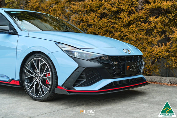 FLOW Designs  CN7 i30N Sedan 2021-2023 Front Lip Splitter Winglets (Pair) - MODE Auto Concepts