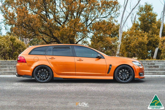FLOW Designs  VF Commodore S2 Wagon Front Lip Splitter Winglets (Pair) - MODE Auto Concepts