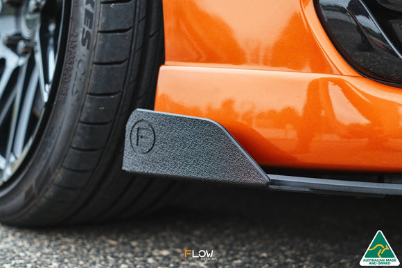 FLOW Designs  VF Commodore S2 Wagon Front Lip Splitter Winglets (Pair) - MODE Auto Concepts