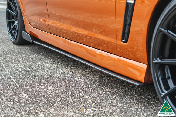 FLOW Designs  VF Commodore S2 Wagon Side Skirt Splitter Winglets (Pair) - MODE Auto Concepts