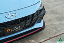 FLOW Designs  CN7 Elantra N Sedan 2021 Front Lip Splitter & Mounting Brace - MODE Auto Concepts