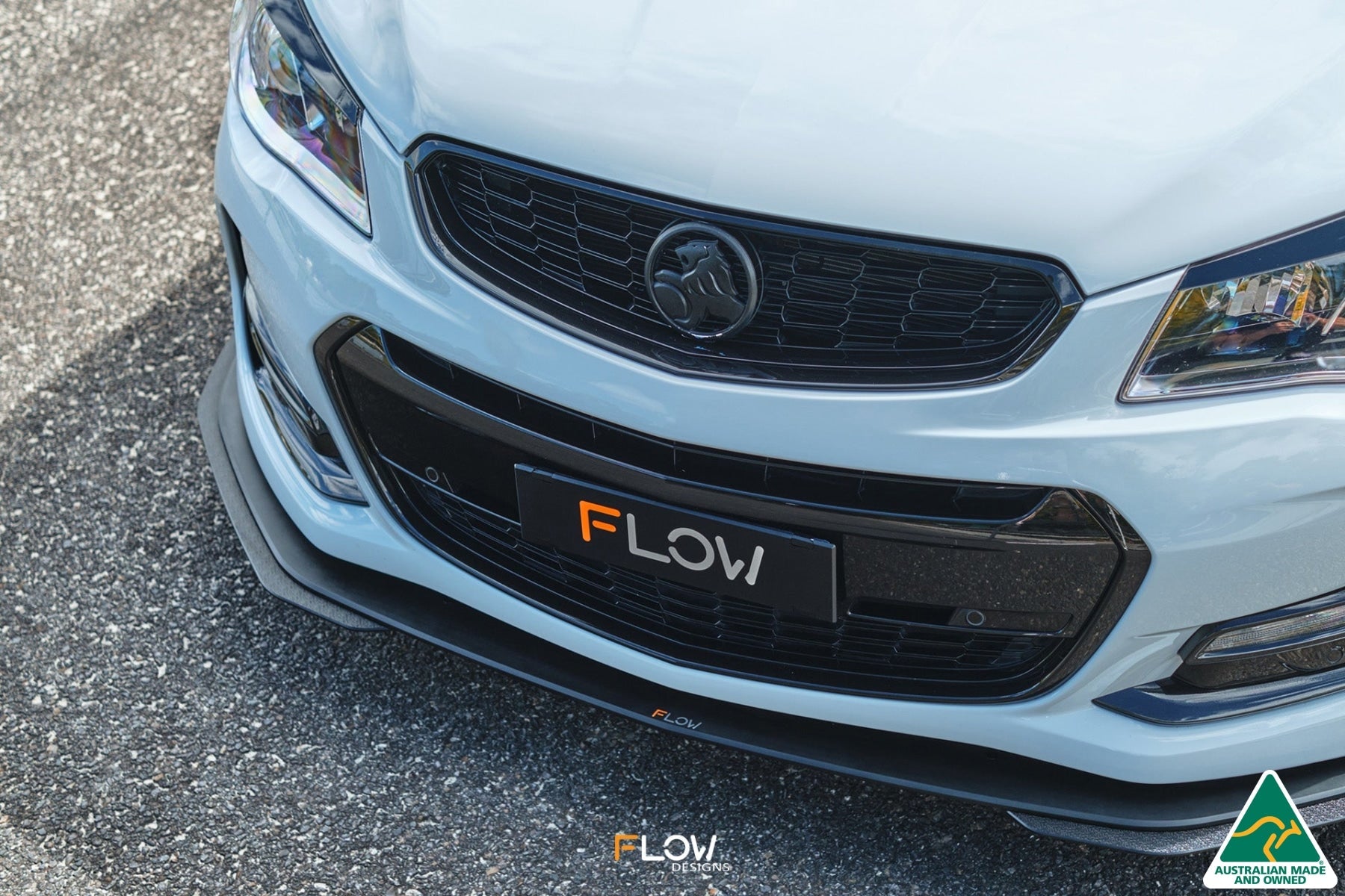 FLOW Designs  VF Commodore S2 Ute Front Lip Splitter Extensions (Pair) - MODE Auto Concepts