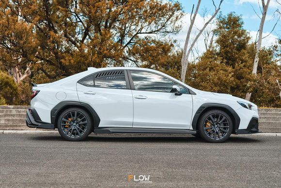 FLOW Designs  VB WRX Side Skirt Splitters (TEXTURED: Pair) - MODE Auto Concepts