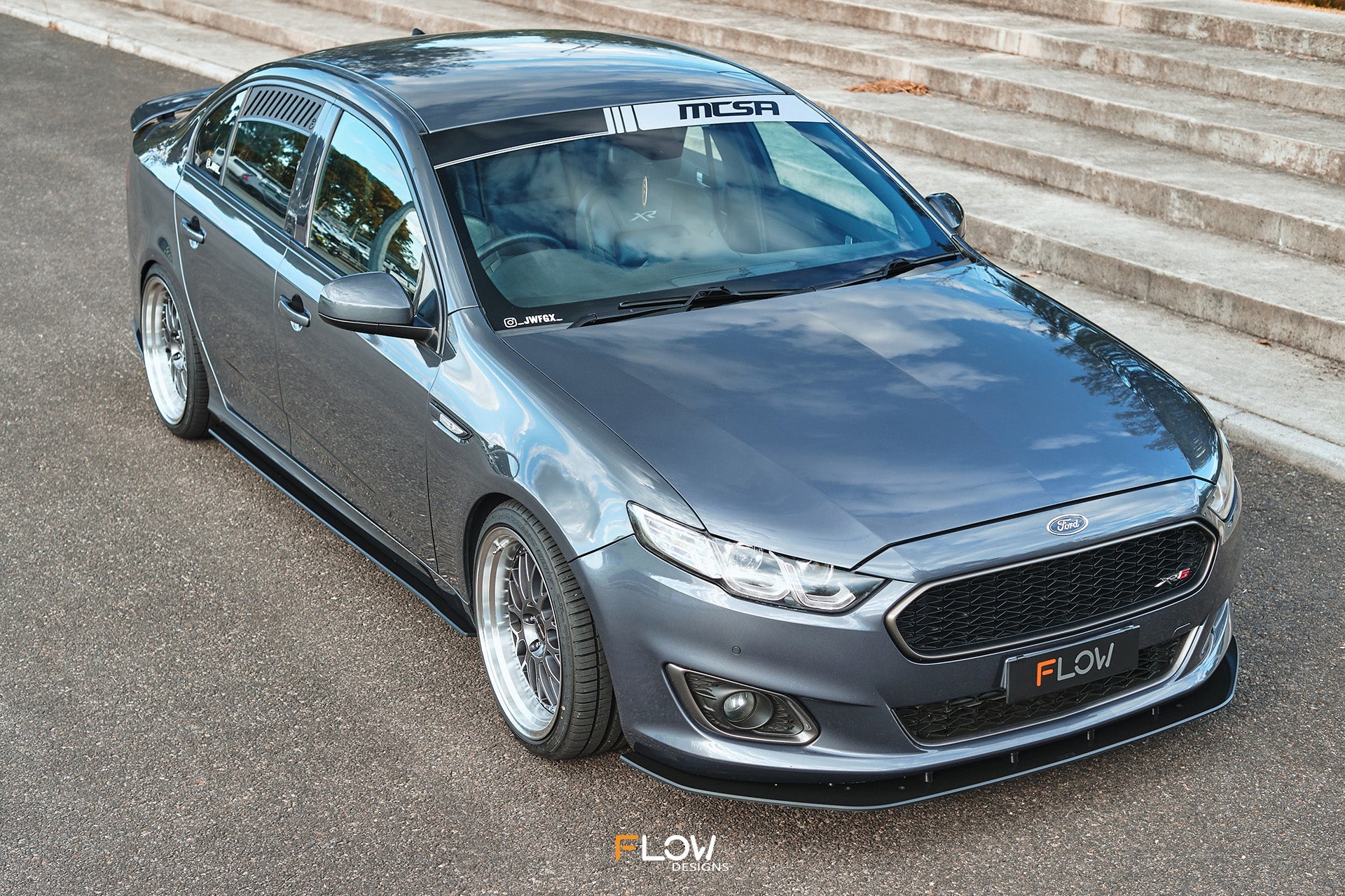 FLOW Designs  Falcon FGX Side Skirt Splitters (GLOSS: Pair) - MODE Auto Concepts