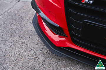 FLOW Designs  S3 8V Sedan Pre-Facelift Front Lip Splitter Extensions (Pair) - MODE Auto Concepts