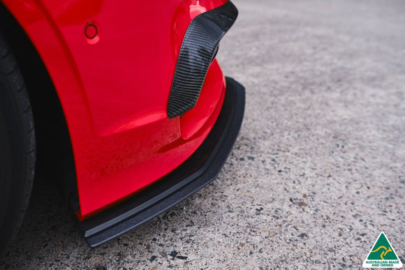 FLOW Designs  S3 8V Sedan Pre-Facelift Front Lip Splitter Extensions (Pair) - MODE Auto Concepts