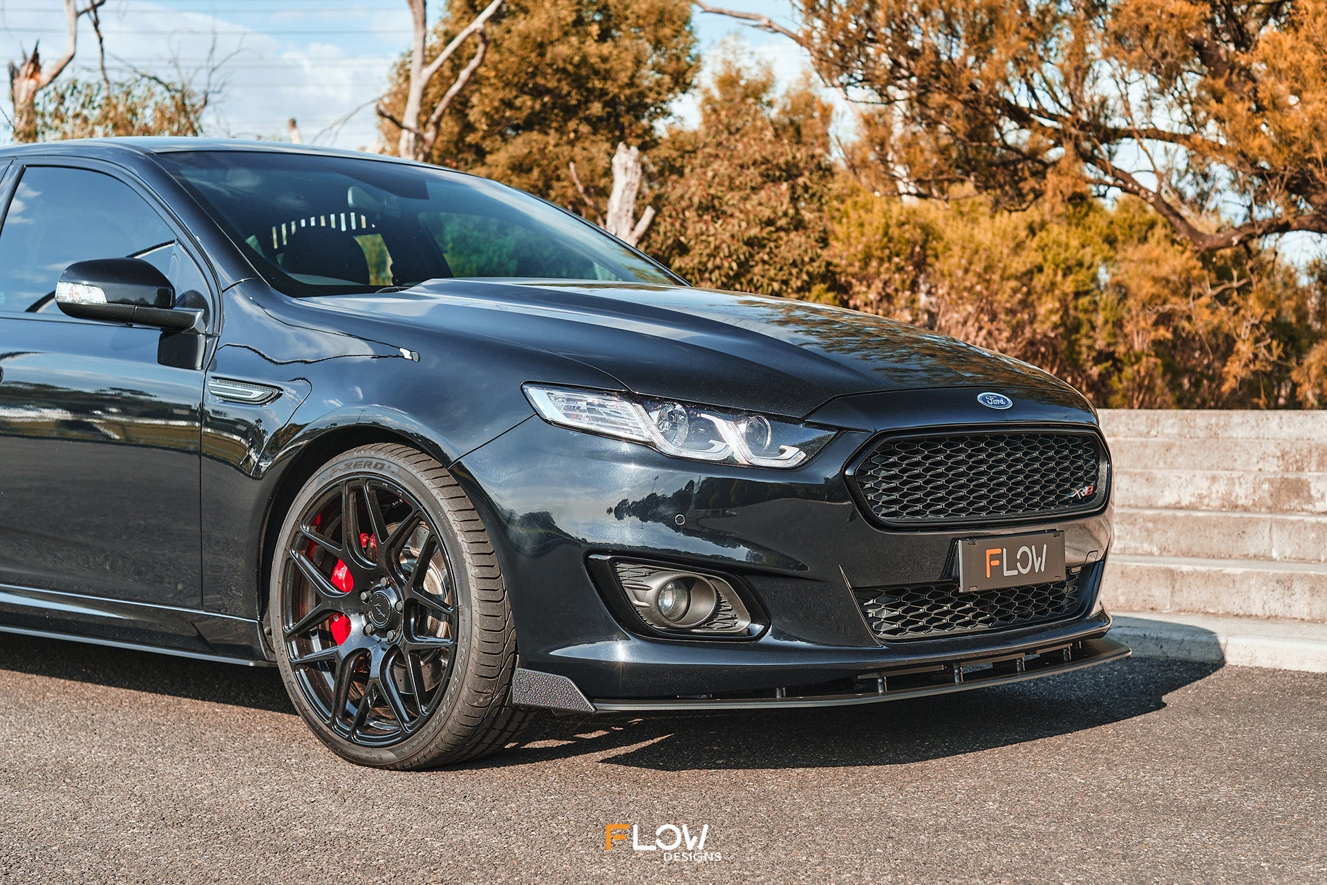 FLOW Designs  Falcon FGX Front Lip Splitter Winglets (Pair) - MODE Auto Concepts