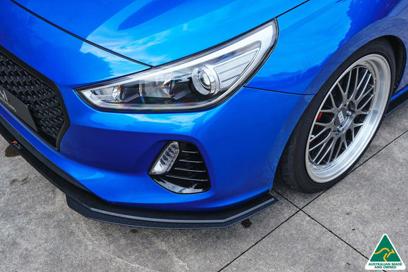 FLOW Designs  i30 SR Hatch (2017-2018) Front Lip Splitter Extensions (Pair) - MODE Auto Concepts